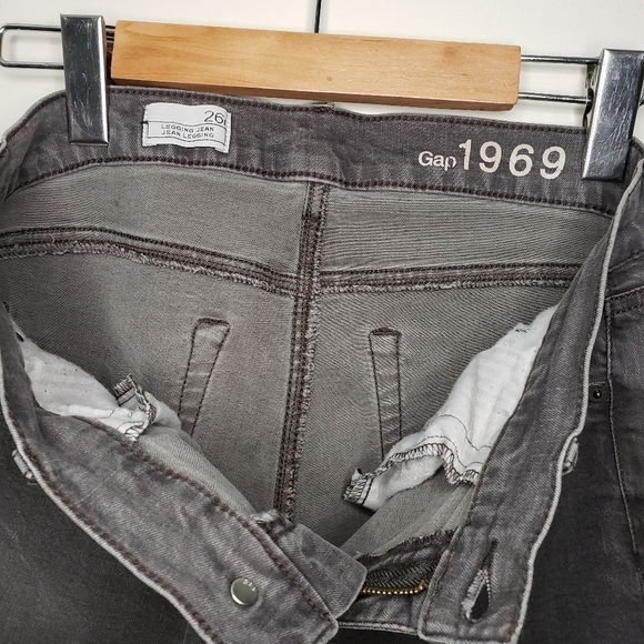GAP 1969 Women Grey Jeans Leggings Size 26 - Picture 3 of 7